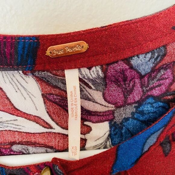 Free People Tree Swing Tunic Boho Dress Xs - Picture 6 of 9